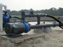 CAFO lagoon - DPS Farm in Branford. Bank mounted aeration system