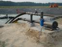 CAFO lagoon - DPS Farm in Branford. 20 HP Bank mounted aeration system